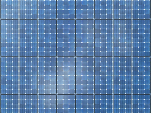 Seamless texture of solar panels.