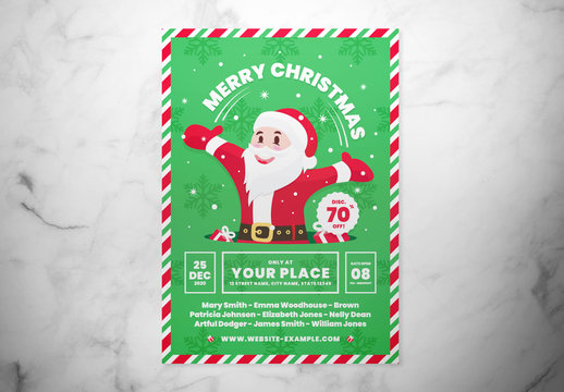 Christmas Event Graphic Flyer Layout