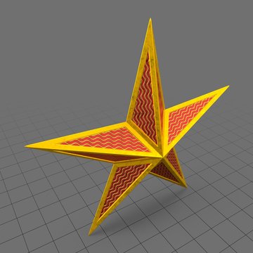 Christmas star ornament 1