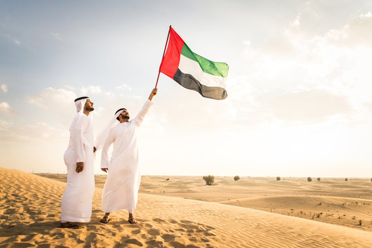 Arabic men in the desert