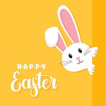 Easter rabbit, easter Bunny. Vector illustration.