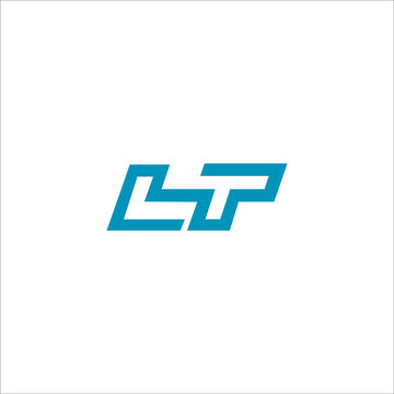 initial letter lt or tl logo vector design