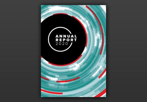 Annual Report Front Cover Page Layout