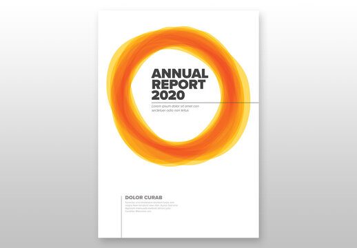 Light Annual Report Front Cover Page Layout