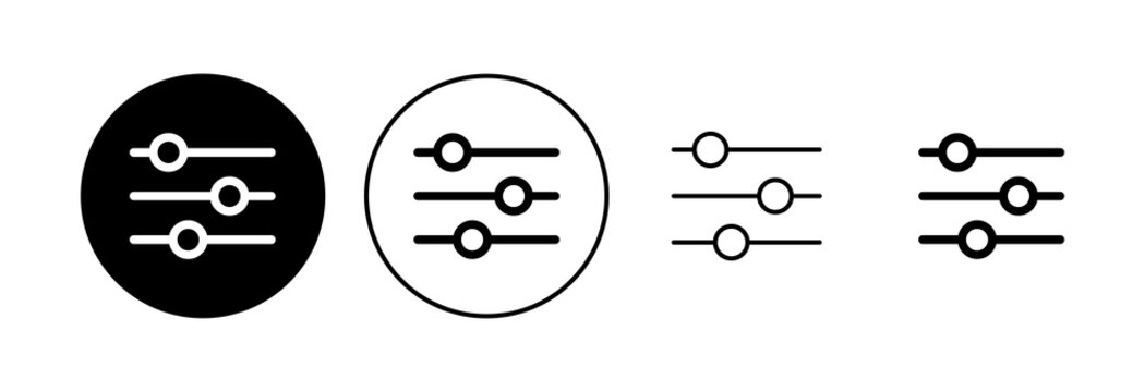 Setting Icon set. Cog Settings Icon Symbol