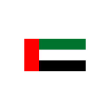 United Arab Emirates UAE flag icon logo design template