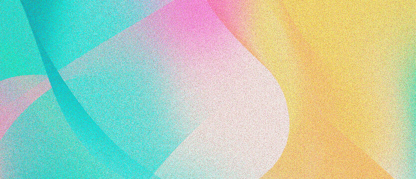 Colourful 80s, 90s style background banner with a noisy gradient texture