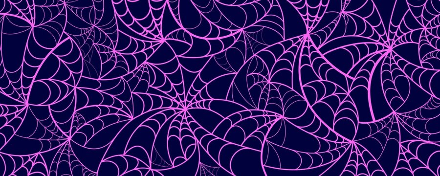 spider web pattern, halloween background, weird background and texture , seamless pattern with spider