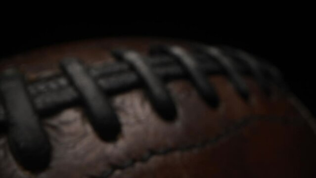 Close-up view of rugby ball