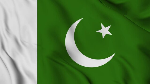 Pakistan waving flag