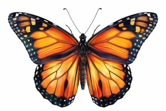 butterfly clipart, isolated on white background