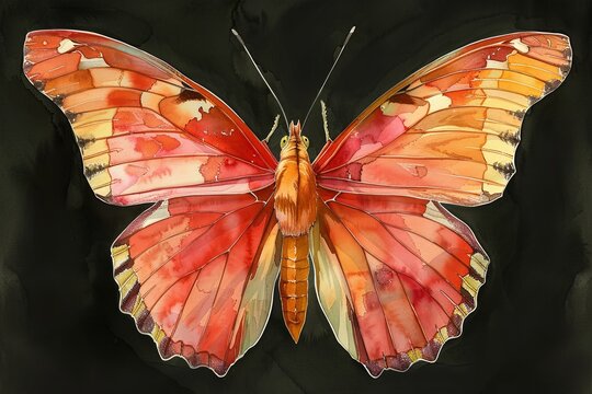 Watercolor Butterfly Clipart: Vibrant Wings and Delicate Details