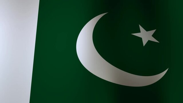 Waving Flag of Pakistan, 3D Render
