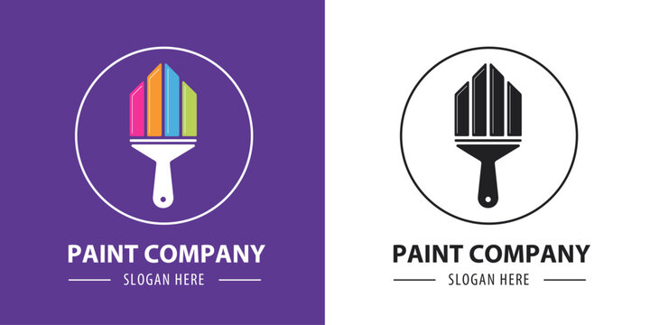 Paint Company Logo. paint logo design