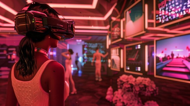 Experience socializing in the metaverse, where avatars and virtual spaces create new ways to connect, meet, and form communities.