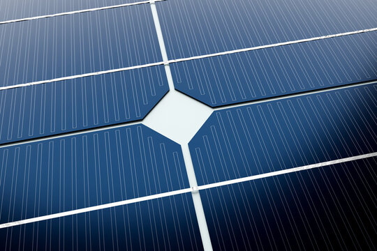 Solar panel pattern closeup for solar energy and background concept.