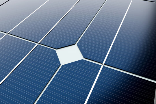 Close up pattern of solar panel, solar energy and clean energy concept