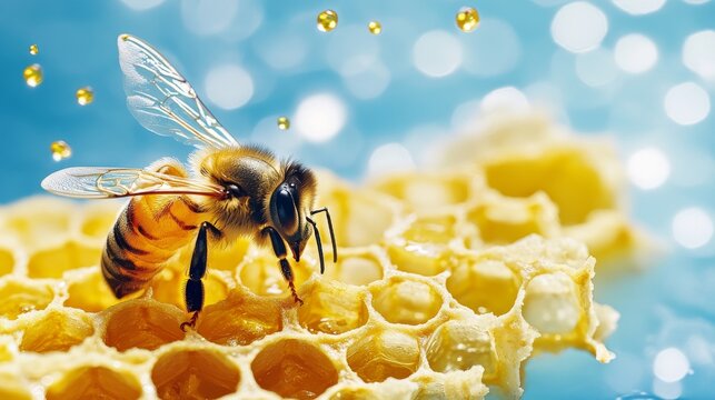 Extraction of royal jelly from queen cells, illustrating its importance for alternative medicine and holistic health.