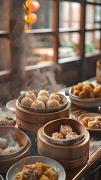 Steaming Dim Sum, A Culinary Delight