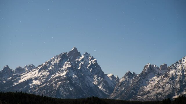 grand teton national park beautiful footage and snow covered the mountains