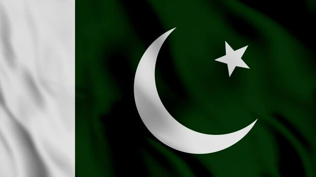 High-Quality 4K Pakistan Flag Waving - Stunning Motion Animation