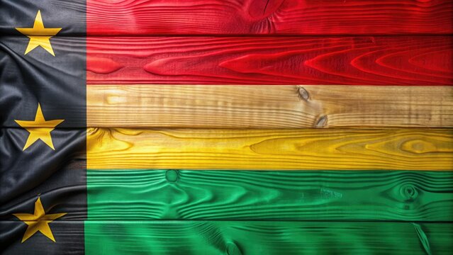 Vibrant and colorful stock photo celebrating Juneteenth on June 19 with red, green, yellow