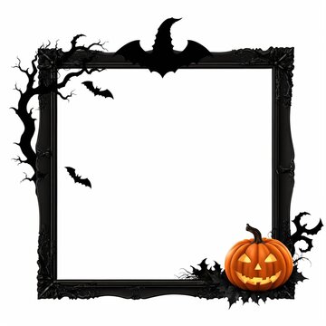 haloween theamn frame empty 