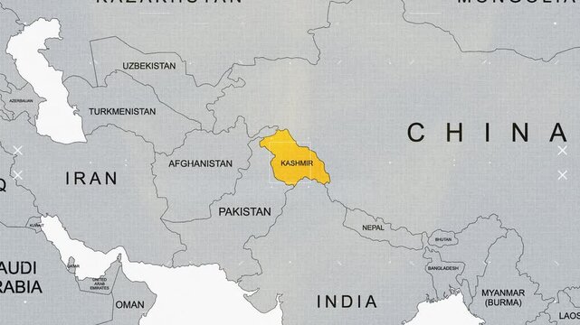 kashmir Breaking News Map