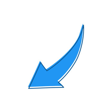 blue arrow vector design