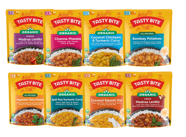 Tasty Bite Indian Entree Bundle of 8 Favorites