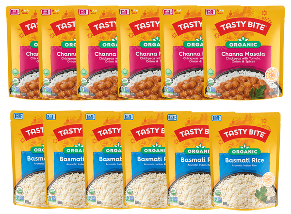 Tasty Bite Channa Masala & Basmati Bundle of 12 packs