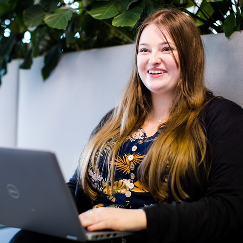 woman on laptop