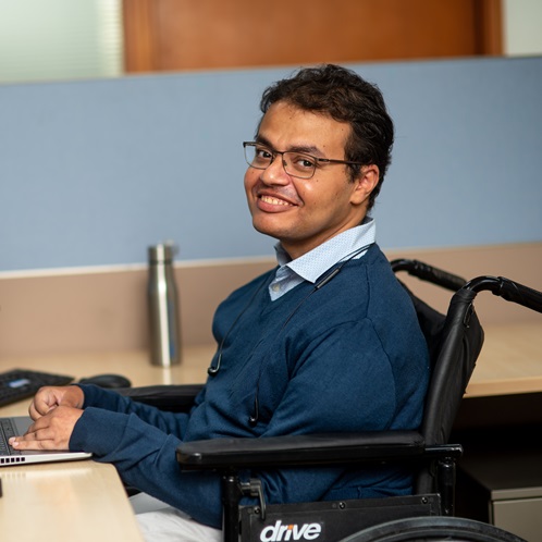 man in wheelchair