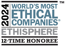 2024 World's Most Ethical Companies. www.ethisphere.com 10-time honoree