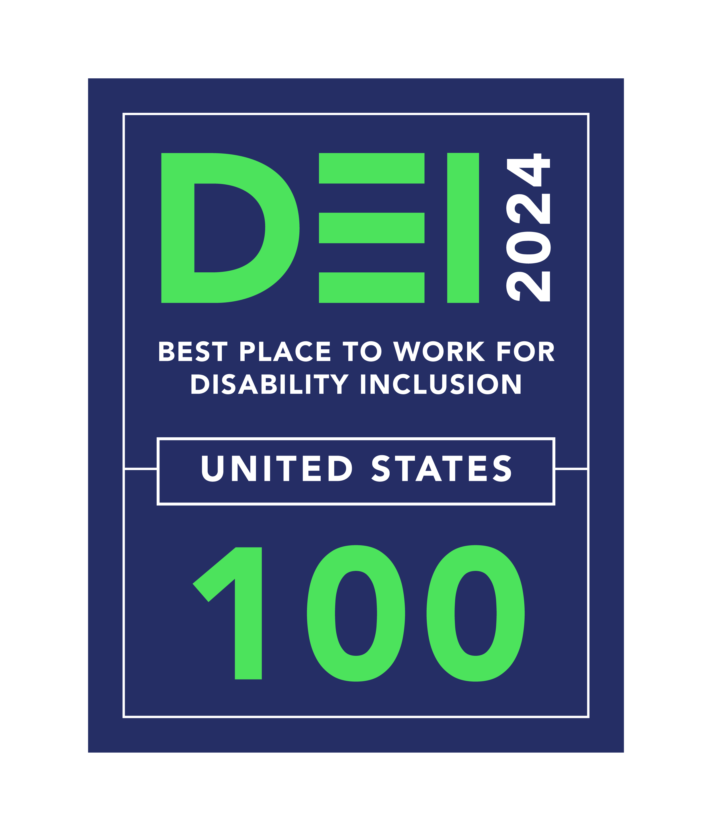 2024 DEI Best Place to Work For Disability Inclusion