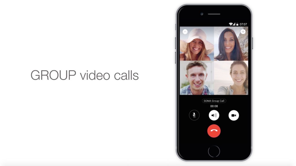 Encrypted Messaging App SOMA Launches Group Voice And Video Calling