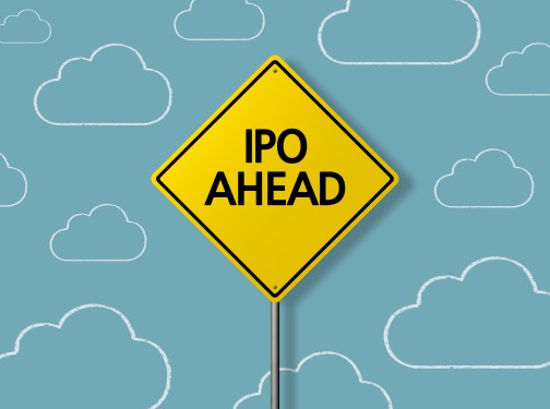 IPO AHEAD pn road sign