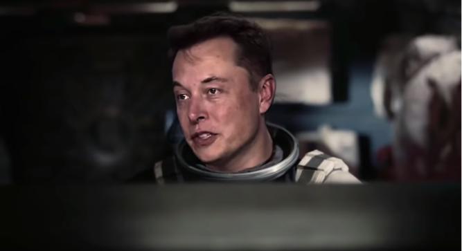 screenshot of elon musk parody video