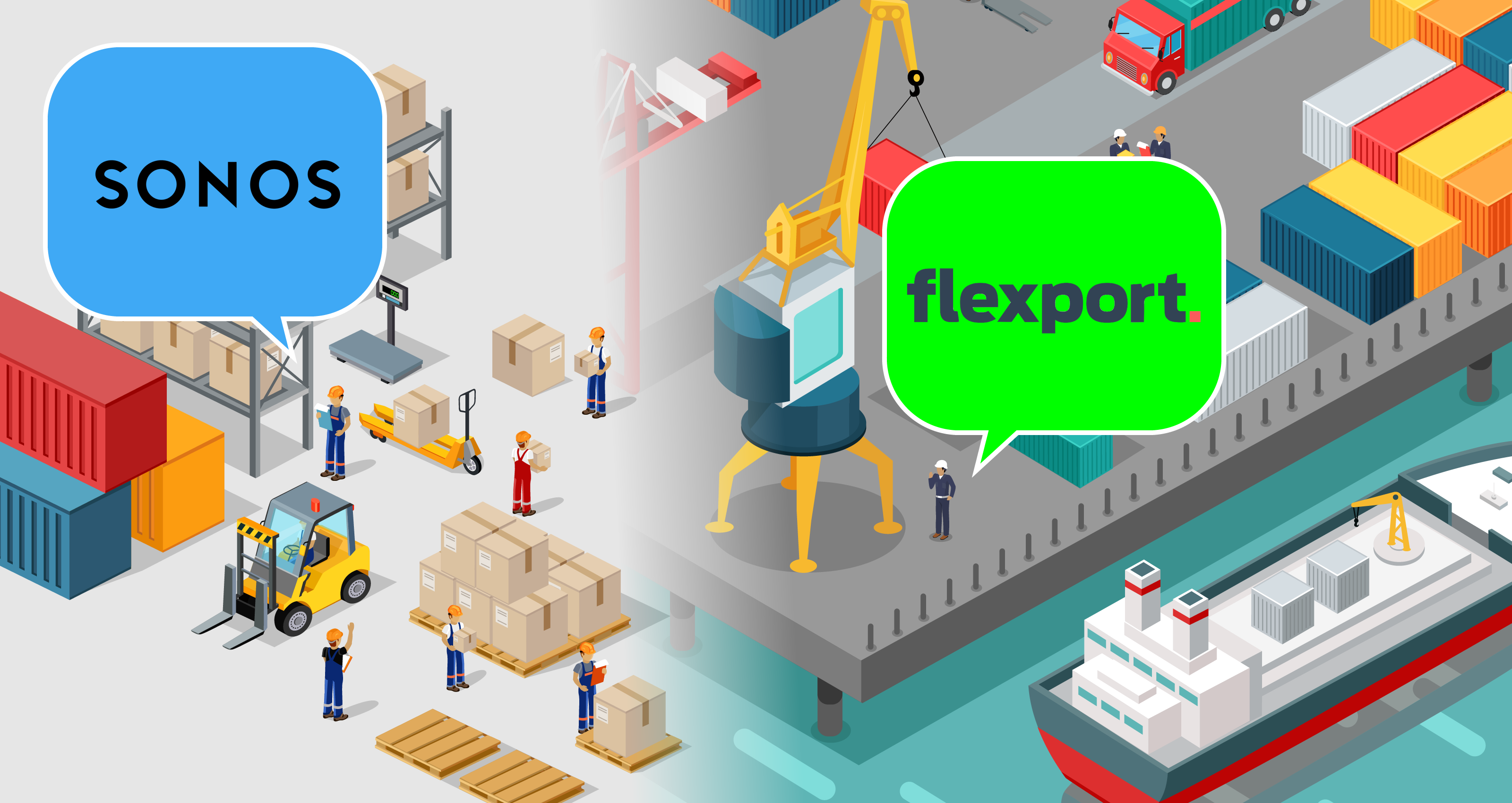 Flexport gettyimages robuart shipping factory