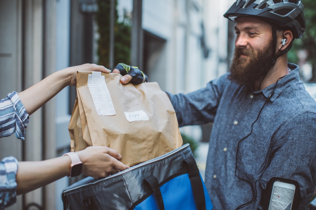 Food delivery via bike