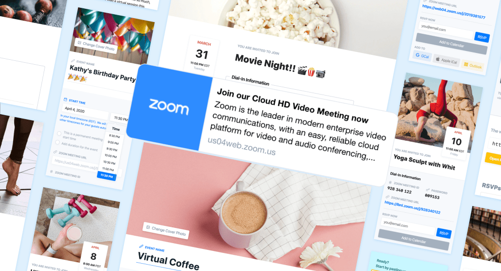 ZmURL customizes Zoom link previews with images & event sites