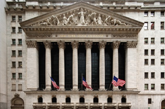 exterior of New York Stock Exchange, Manhattan