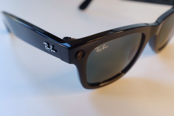 Facebook Ray-Ban Stories smart sunglasses up close