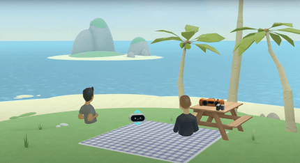 Mark Zuckerberg demos a tool for building virtual worlds using voice commands