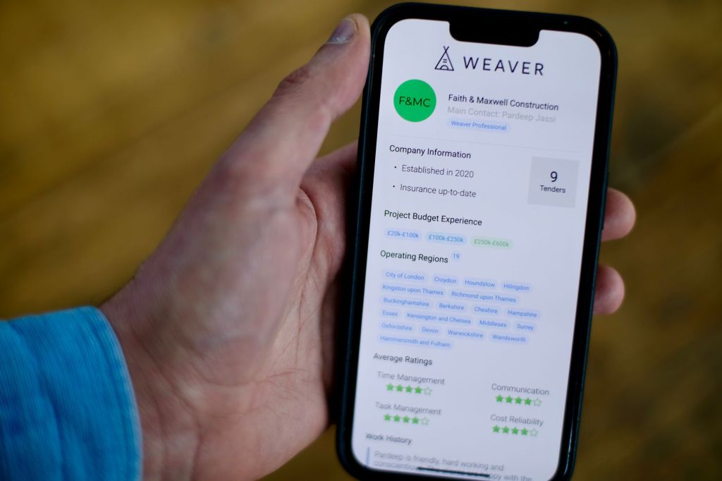 London startup Weaver gets $4M to build out a vetted marketplace for home renovations