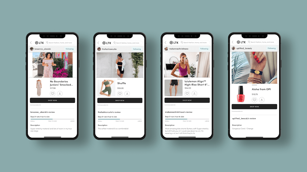 Influencer shopping app LTK adds creator product reviews in its latest update