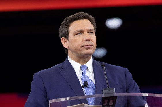 Ron DeSantis, governor of Florida, speaks during the Conservative Political Action Conference (CPAC) in Orlando, Florida, U.S., on Thursday, Feb. 24, 2022. Launched in 1974, the Conservative Political Action Conference is the largest gathering of conservatives in the world. Photographer: Tristan Wheelock/Bloomberg via Getty Images