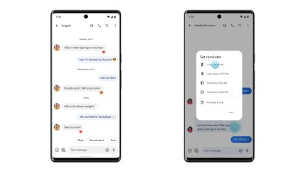 Google Messages adds reaction support for iPhone texts and in-app reminders