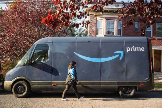 Rivian Amazon delivery van