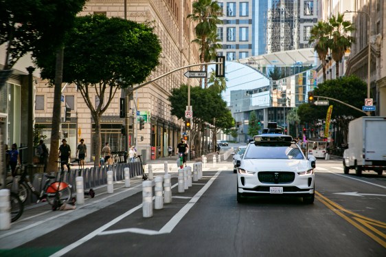 waymo jaguar ipace in los angeles